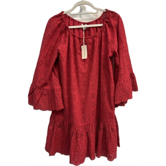 Sundance Dresses & Skirts - NWT Sundance Women’s Moray Cover-up Dress Red Eyelet Size M
